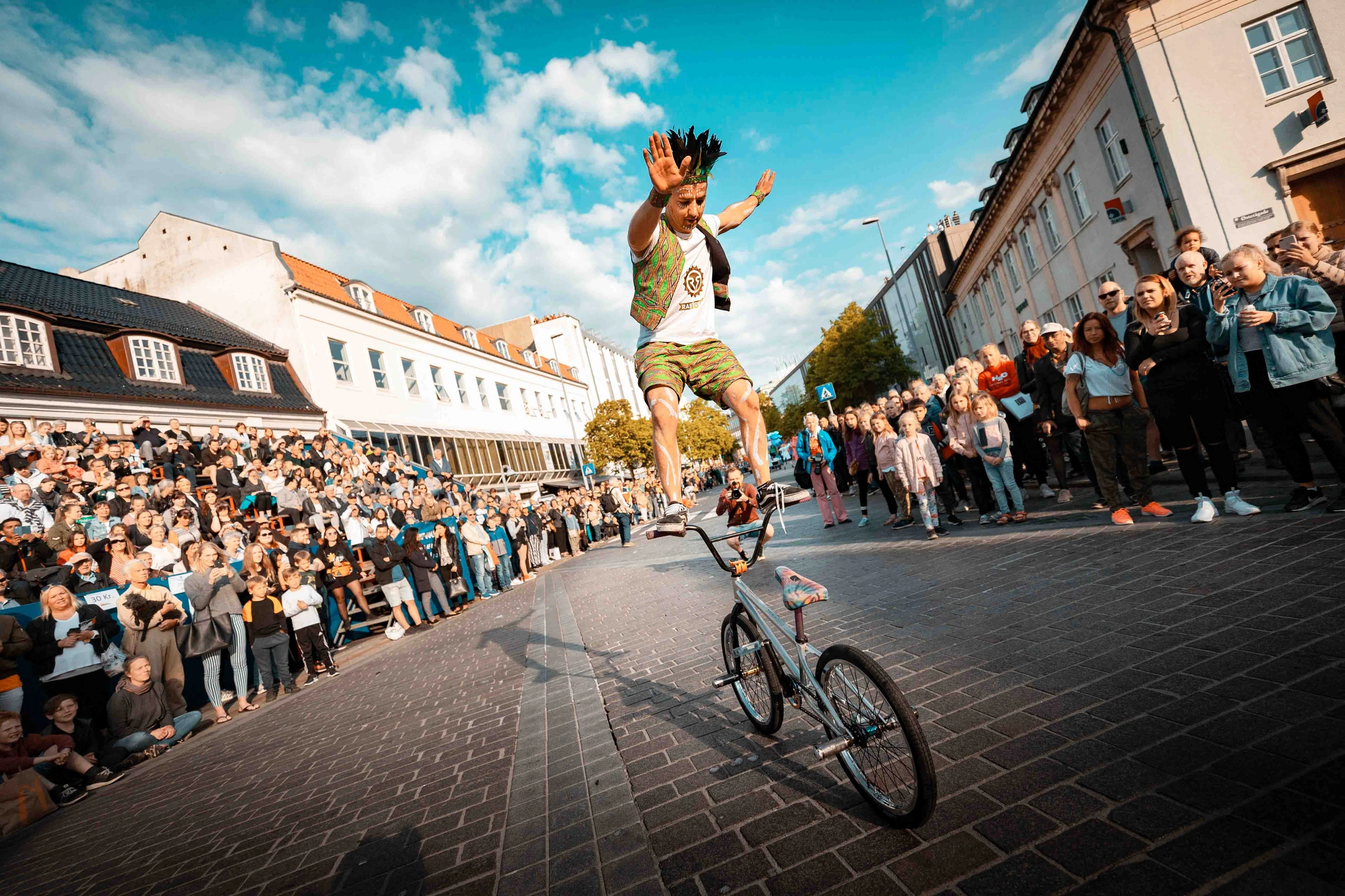 Raber BMX-show foran publikum